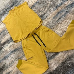 Figs Scrubs Gold Sunflower Yellow